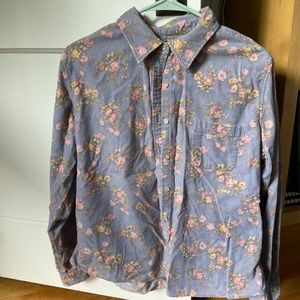 Unique 90s vintage LL Bean lightweight corduroy button down sz L